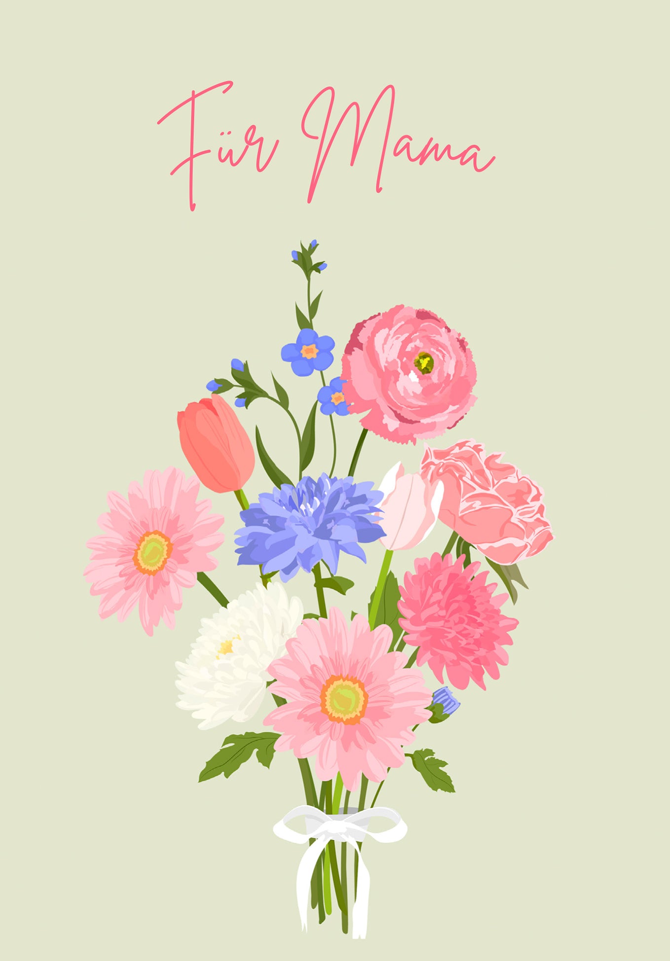 Wunschgutschein Für Mama - Blumenstrauß Pink PDF – Geschenkgutschein Ansicht 2