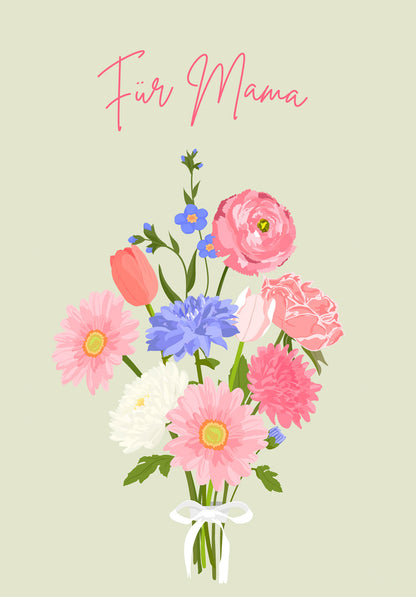 Wunschgutschein Für Mama - Blumenstrauß Pink PDF – Geschenkgutschein Ansicht 2