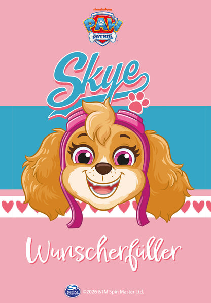 Wunschgutschein Paw Patrol - Wunscherfüller - Skye Blau Pink – Geschenkgutschein Ansicht 2