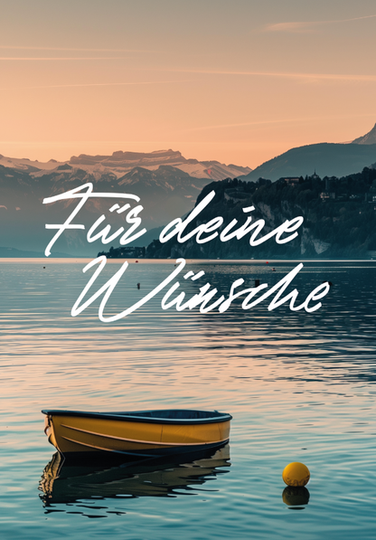 Wunschgutschein Für deine Wünsche - See – Geschenkgutschein Ansicht 2