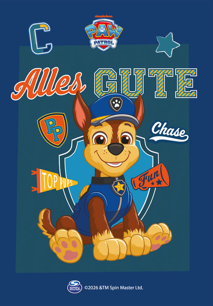 Wunschgutschein Paw Patrol - Alles Gute - Chase Blau – Geschenkgutschein Ansicht 2