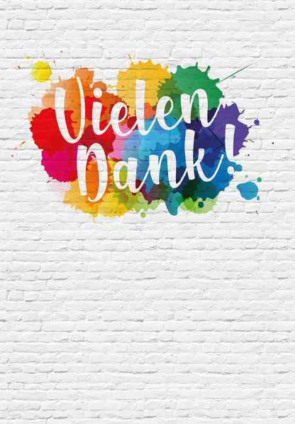 Wunschgutschein Vielen Dank - Bunte Kleckse PDF – Geschenkgutschein Ansicht 2