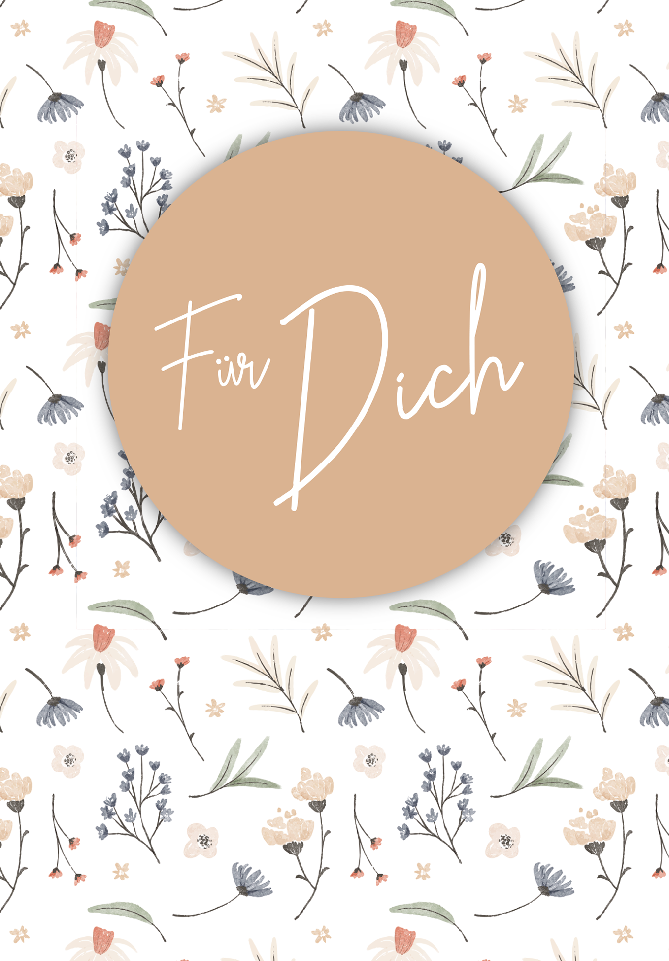 Wunschgutschein Für Dich - Blumen weiß – Geschenkgutschein Ansicht 2