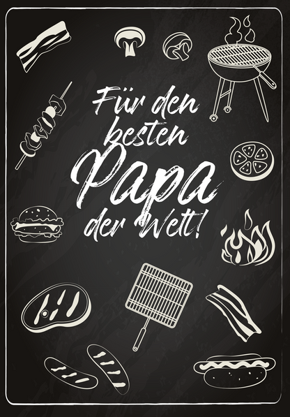 Wunschgutschein Für den besten Papa - Doodle – Geschenkgutschein Ansicht 2