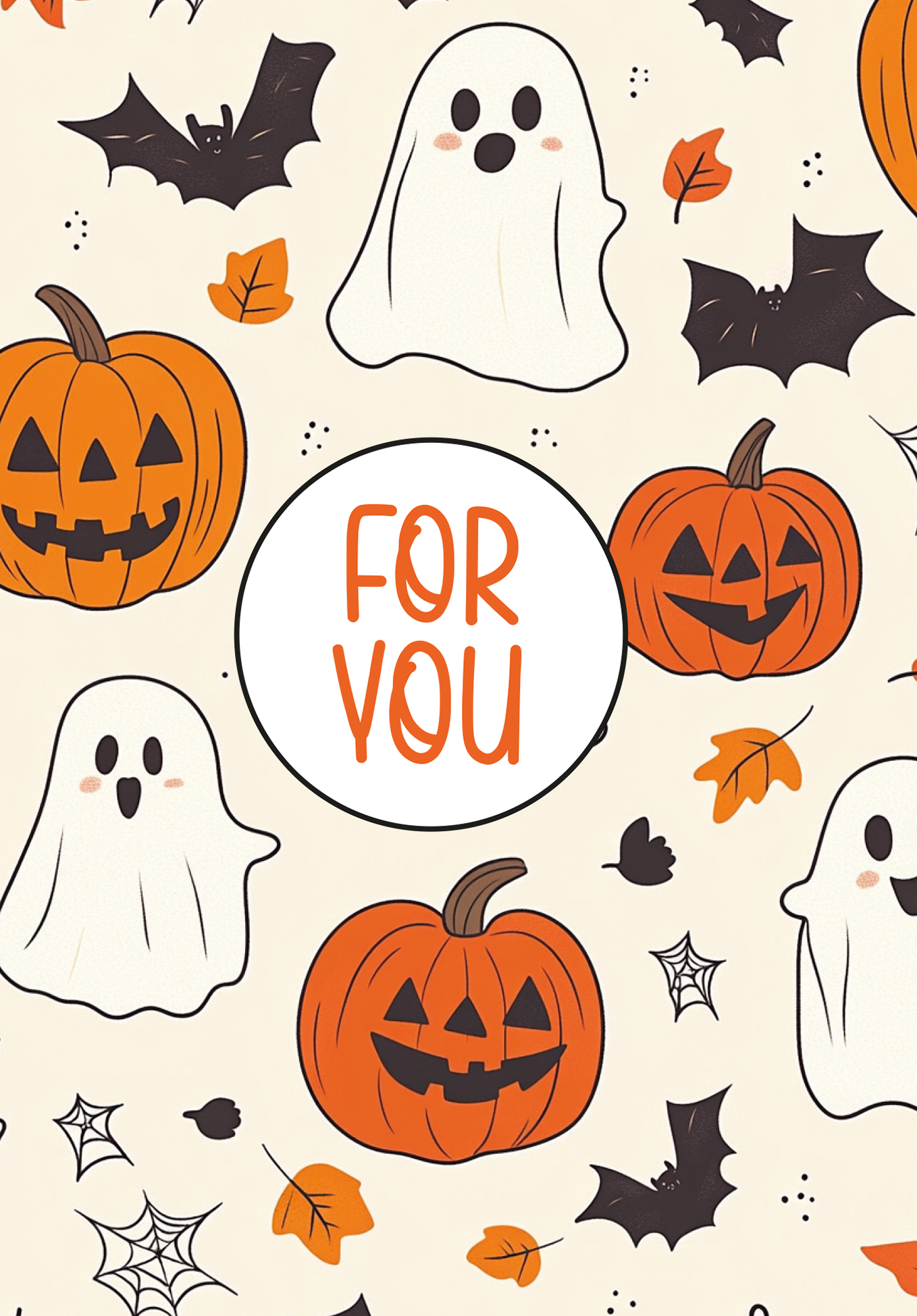 Wunschgutschein For you - Halloween Muster – Geschenkgutschein Ansicht 2