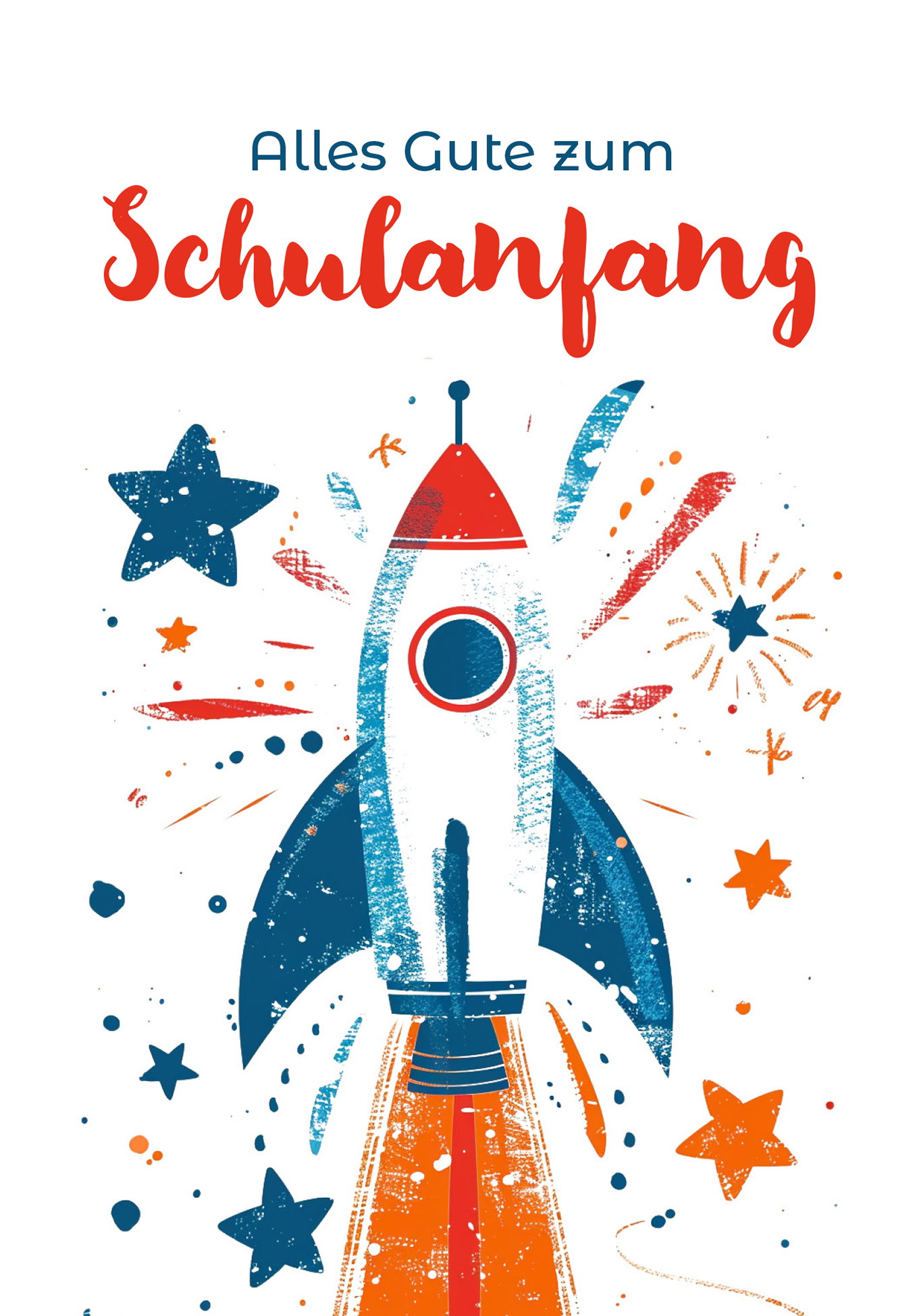 Wunschgutschein Alles Gute Schulanfang - Rakete – Geschenkgutschein Ansicht 2