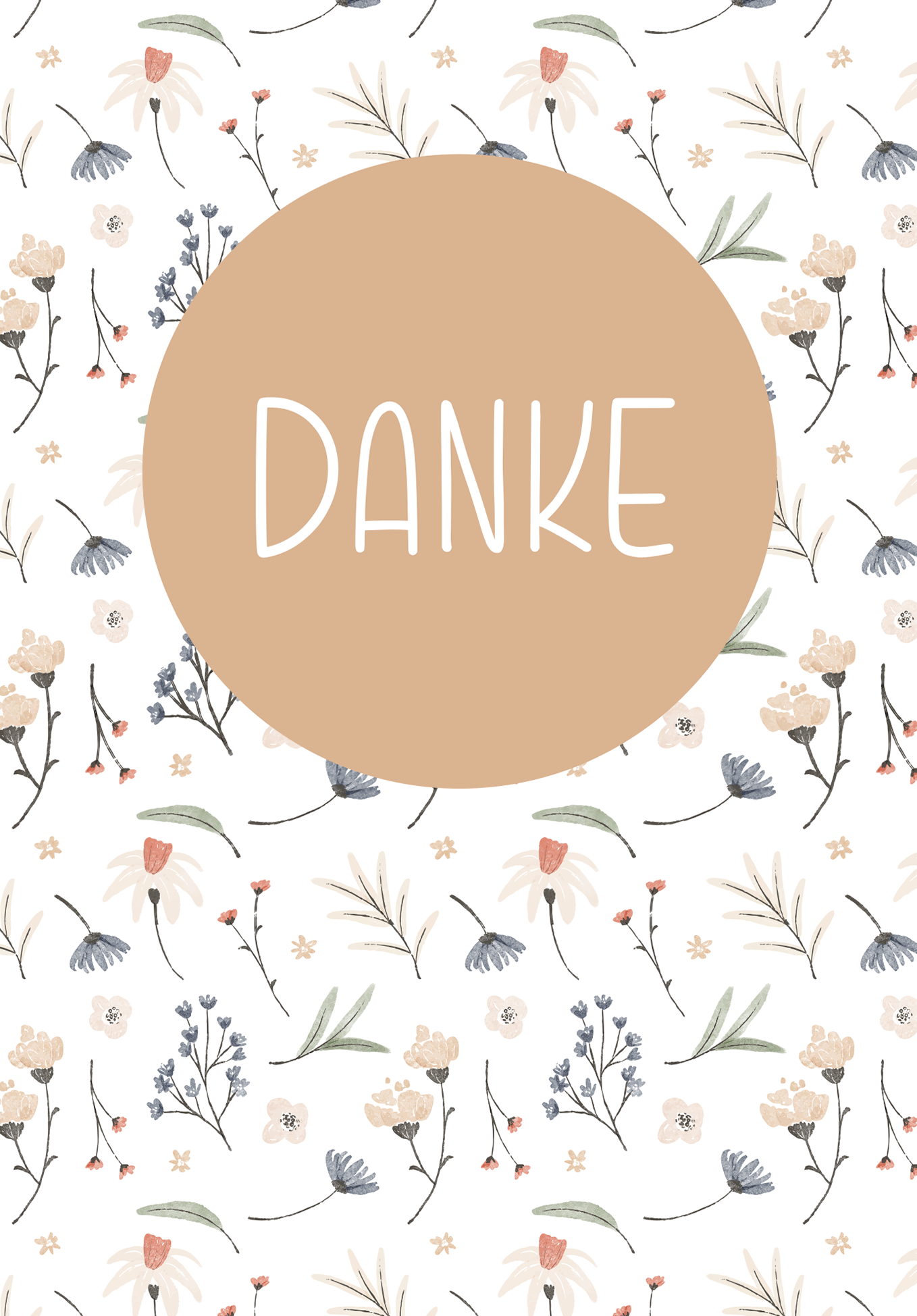 Wunschgutschein Danke - Blumen Weiß PDF – Geschenkgutschein Ansicht 2