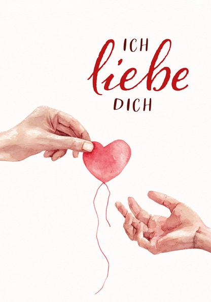 Wunschgutschein Ich liebe dich - Hände Herz – Geschenkgutschein Ansicht 2
