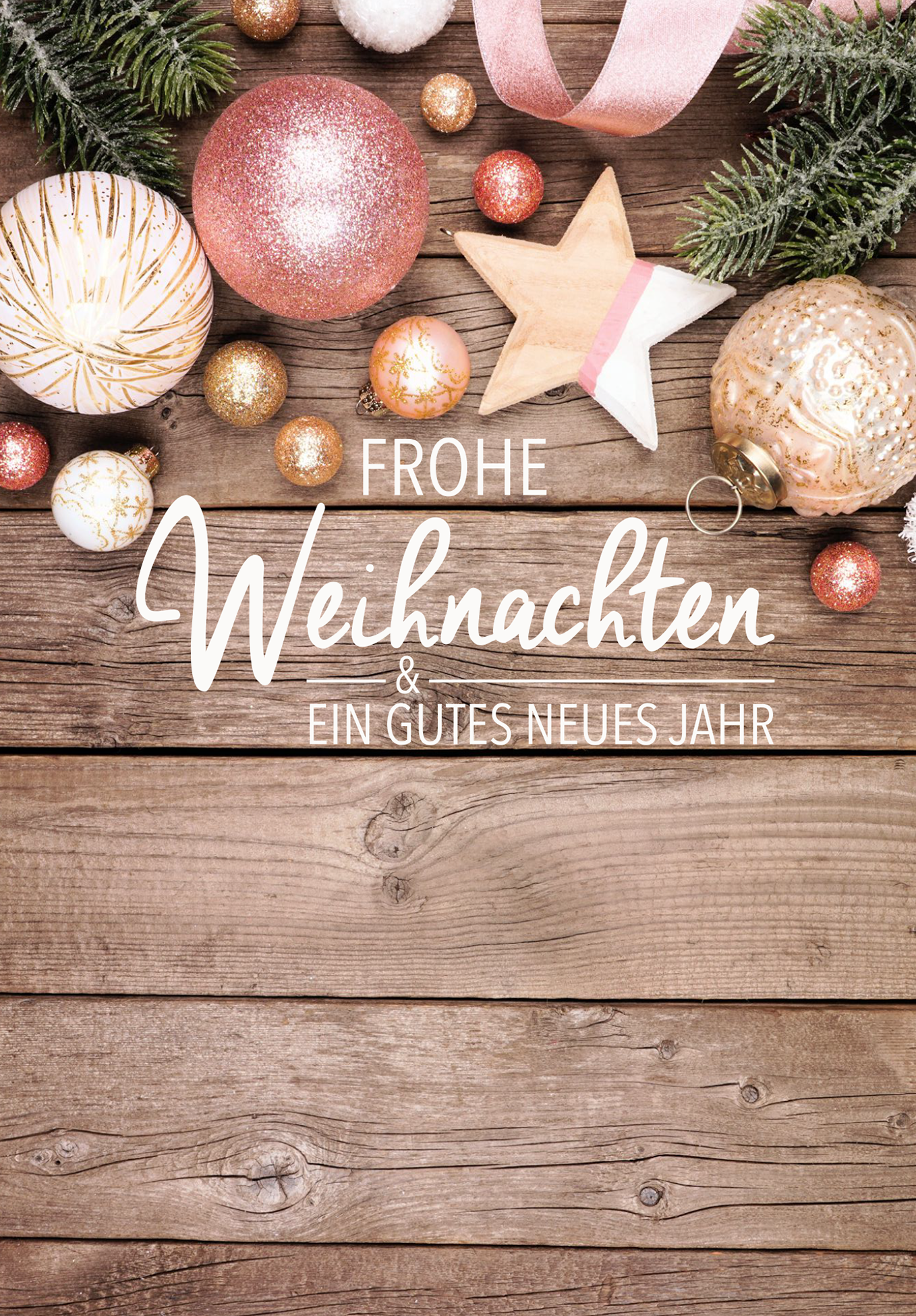 Wunschgutschein Frohe Weihnachten - Kugeln – Geschenkgutschein Ansicht 2