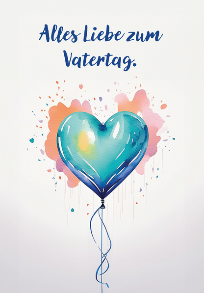 Wunschgutschein Alles Liebe Vatertag - Herz PDF – Geschenkgutschein Ansicht 2