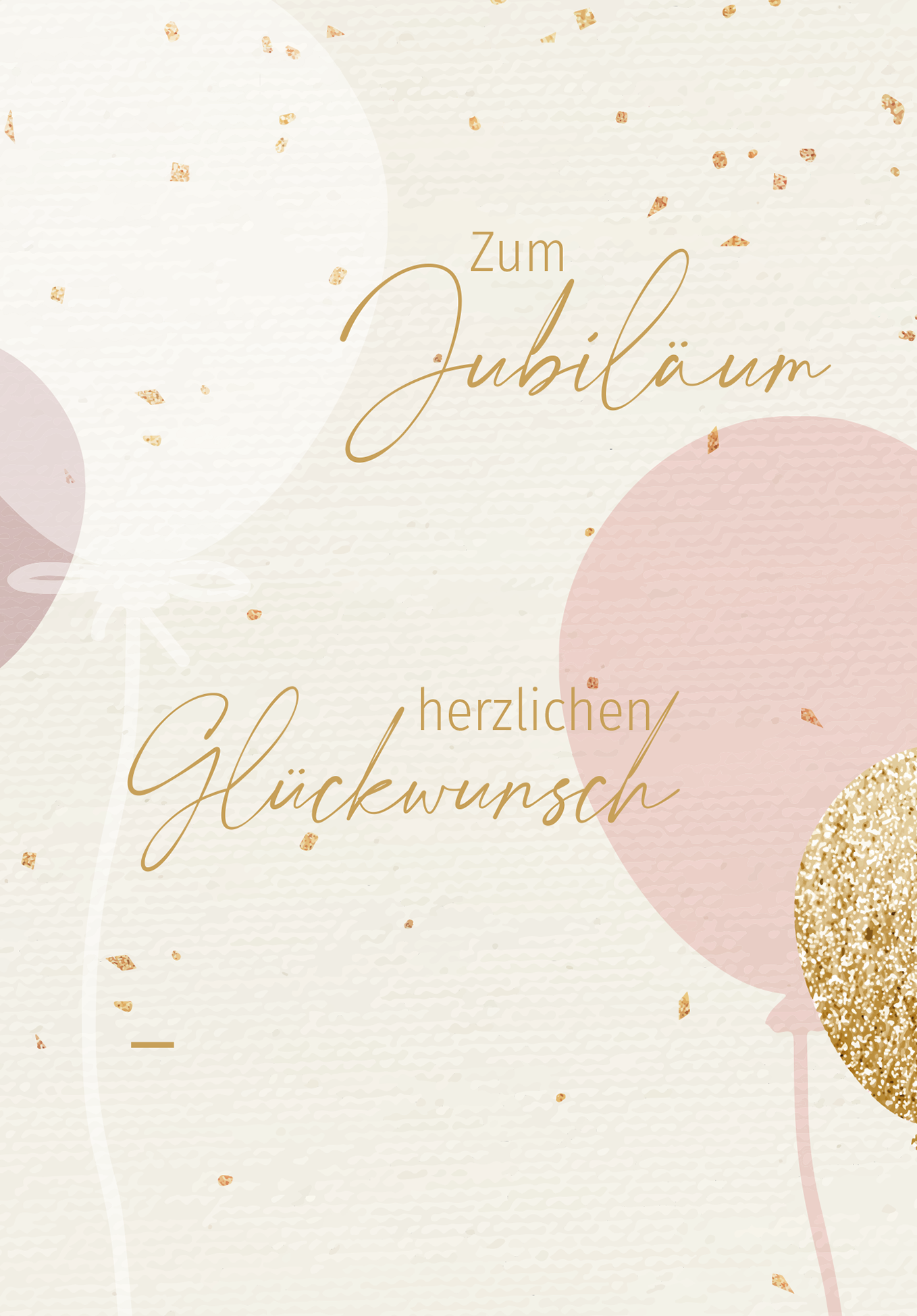 Wunschgutschein Jubiläum - Ballons Rosa – Geschenkgutschein Ansicht 2