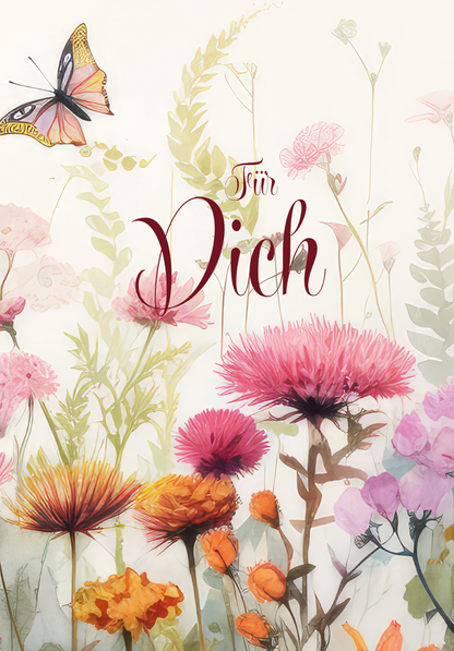 Wunschgutschein Für Dich - Blumenwiese – Geschenkgutschein Ansicht 2