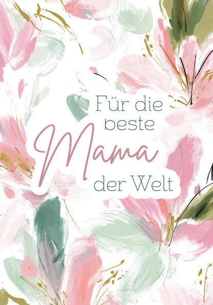 Wunschgutschein Für die beste Mama - Blumenmuster PDF – Geschenkgutschein Ansicht 2