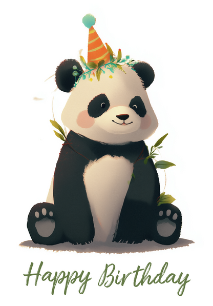 Wunschgutschein Happy Birthday - Panda – Geschenkgutschein Ansicht 6