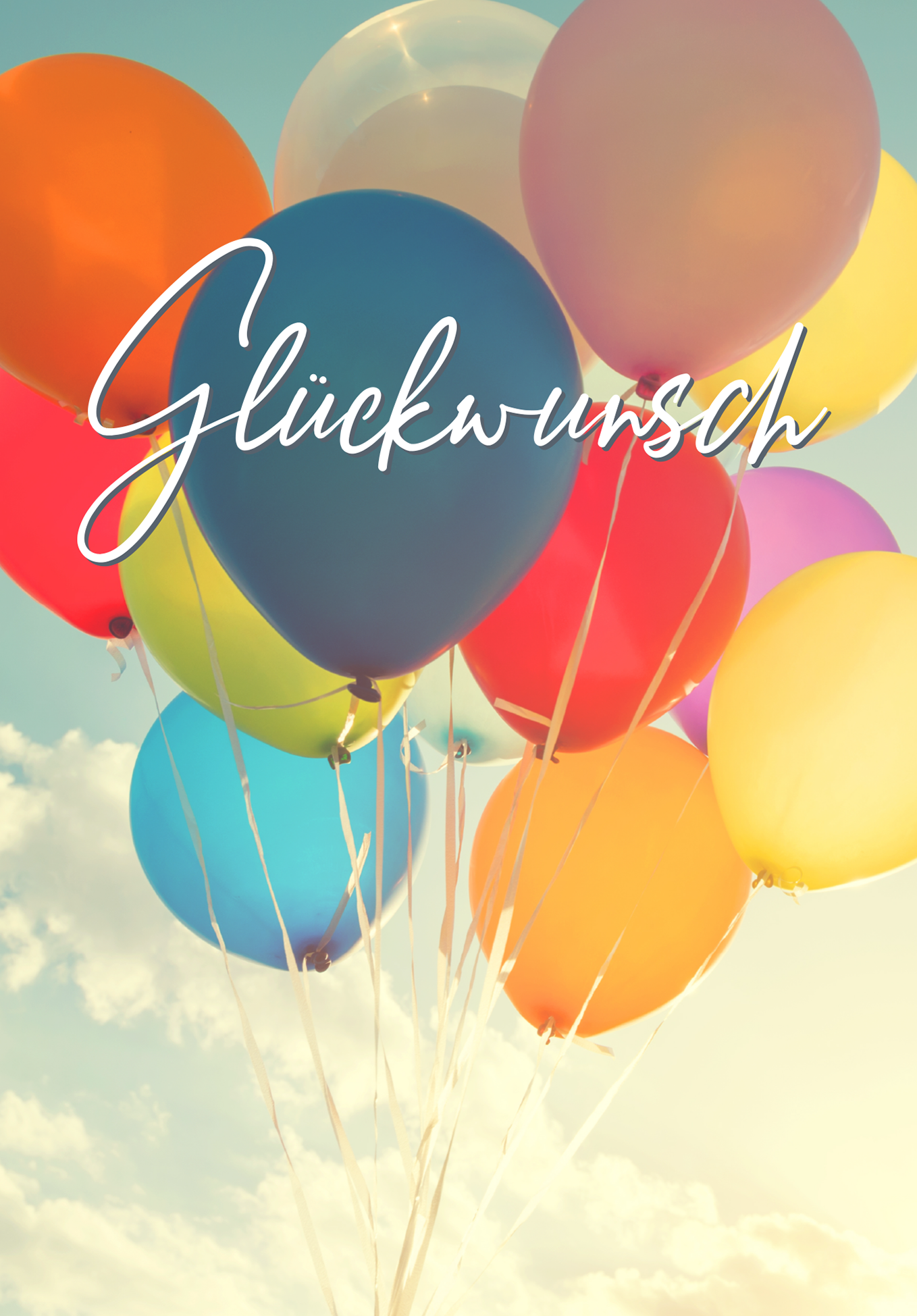 Wunschgutschein Glückwunsch - Bunte Ballons – Geschenkgutschein Ansicht 2