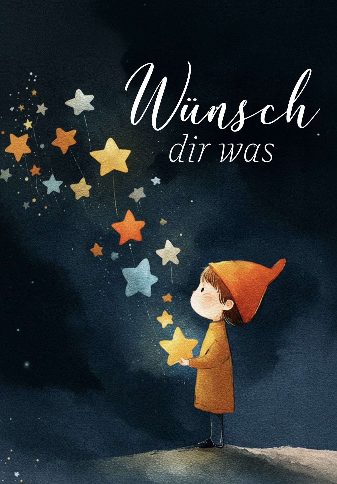 Wunschgutschein Wünsch dir was - Junge und Sterne – Geschenkgutschein Ansicht 2