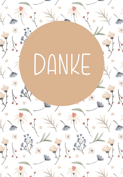 Wunschgutschein Danke - Blumen Weiß – Geschenkgutschein Ansicht 2