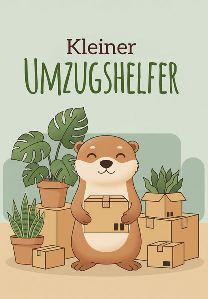 Wunschgutschein Kleiner Umzugshelfer - Otter PDF – Geschenkgutschein Ansicht 2