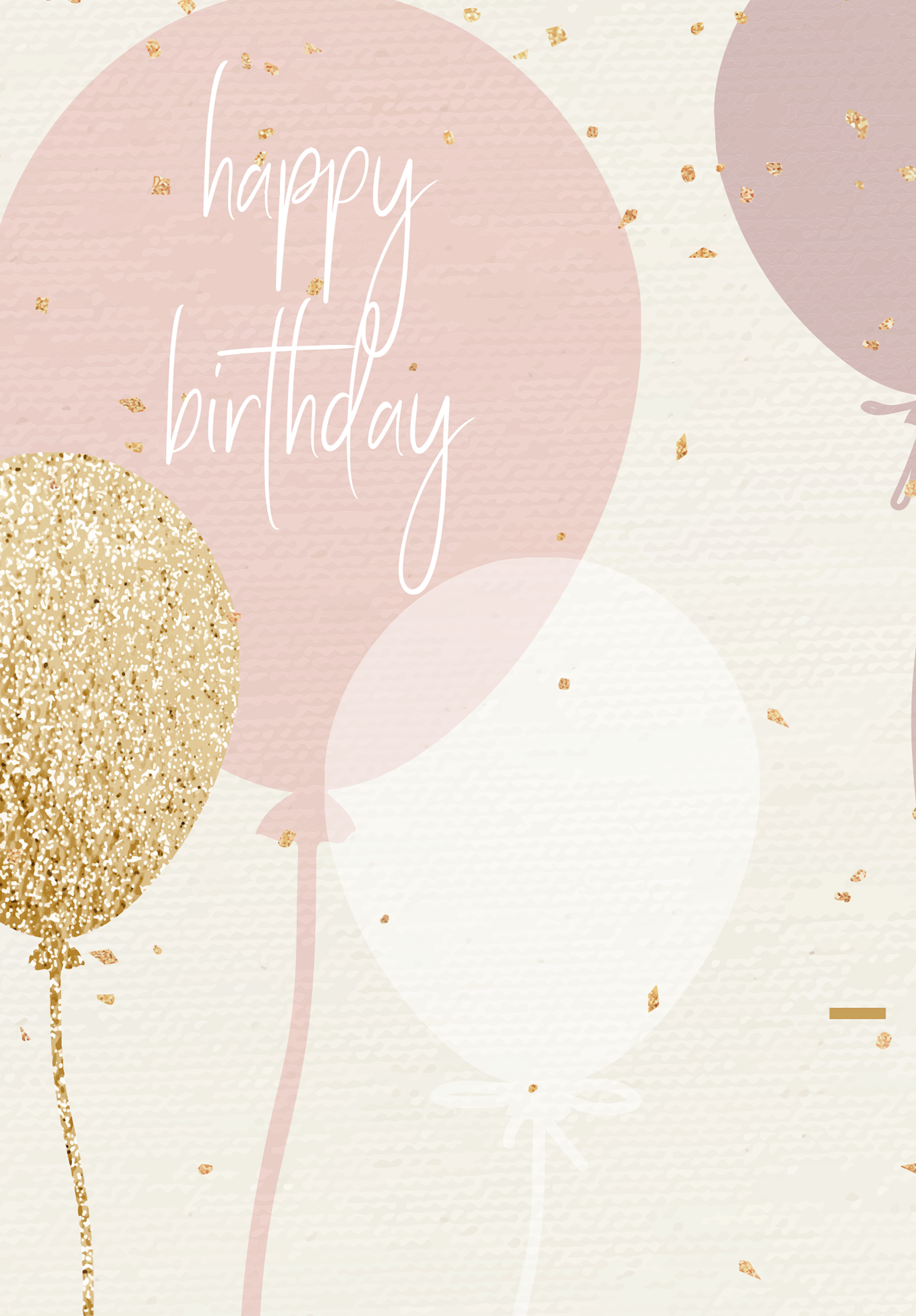 Wunschgutschein Happy Birthday - Ballons Rosa – Geschenkgutschein Ansicht 2