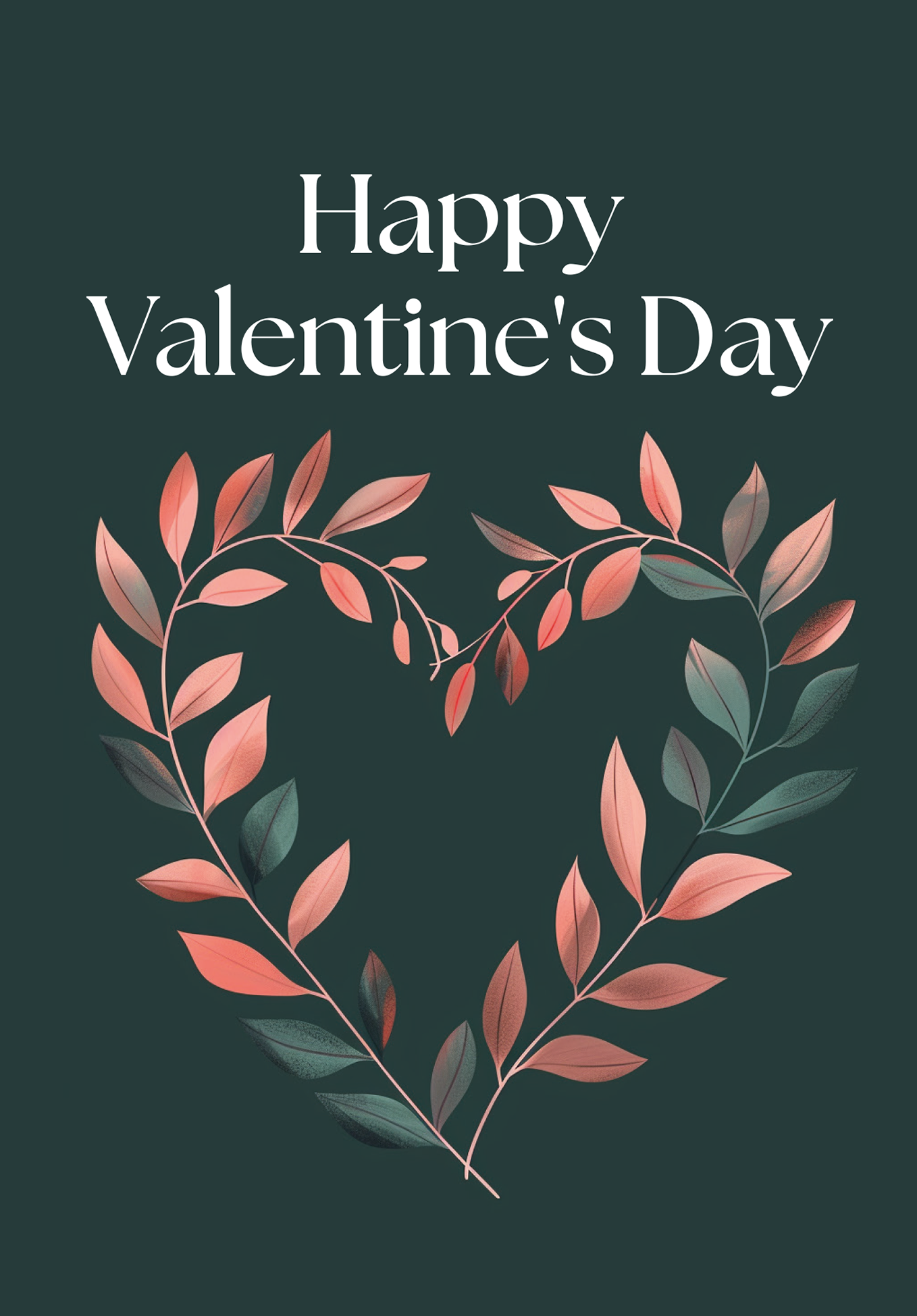 Wunschgutschein Happy Valentine's Day - Herz Dunkelgrün – Geschenkgutschein Ansicht 6