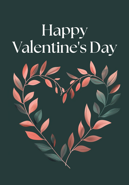 Wunschgutschein Happy Valentine's Day - Herz Dunkelgrün – Geschenkgutschein Ansicht 6