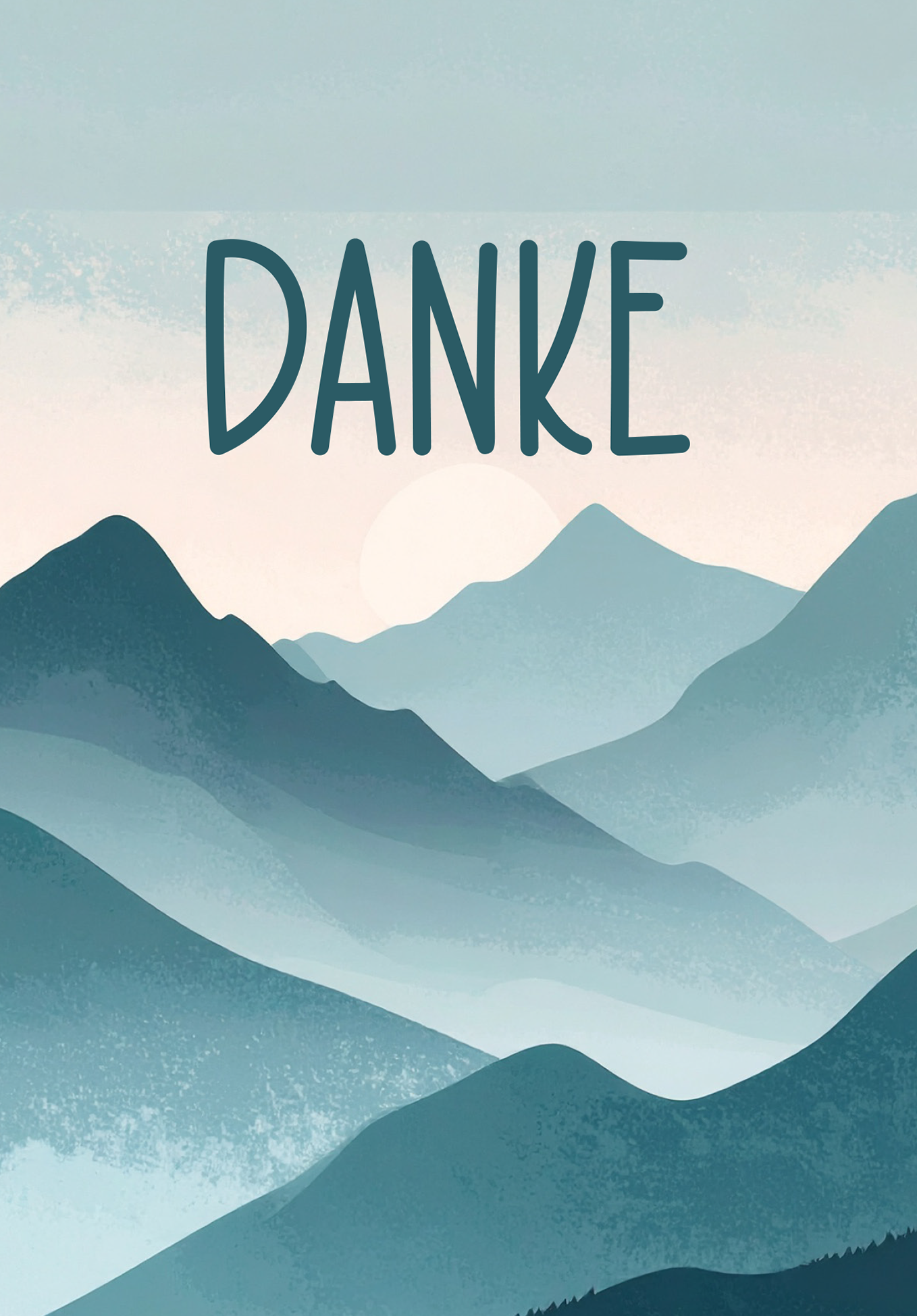 Wunschgutschein Danke - Berge PDF – Geschenkgutschein Ansicht 2