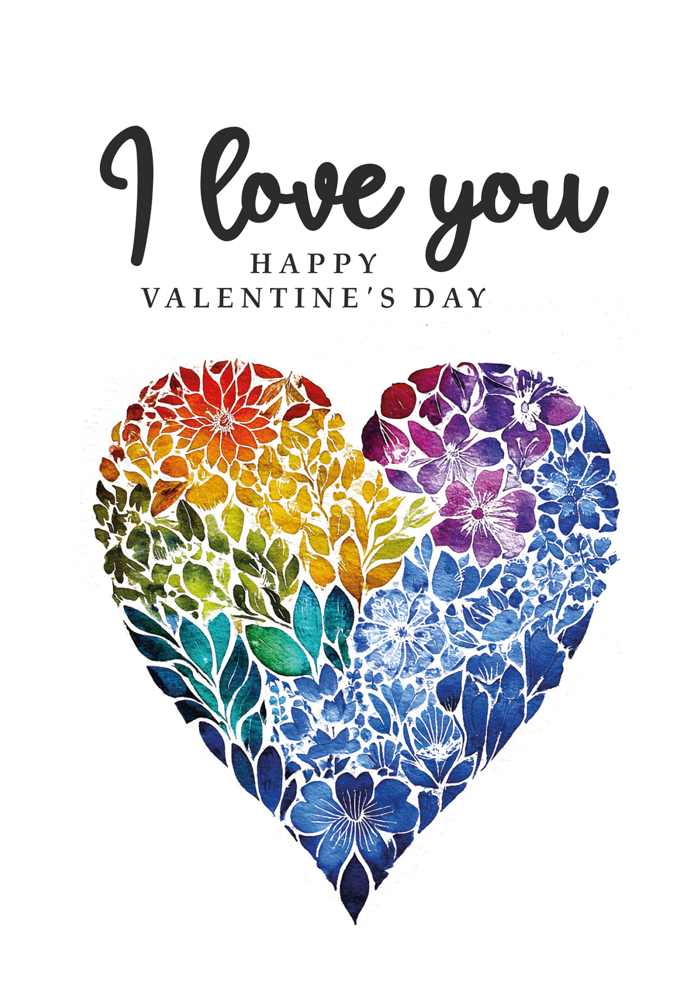 Wunschgutschein I love you - Herz Bunt PDF – Geschenkgutschein Ansicht 2