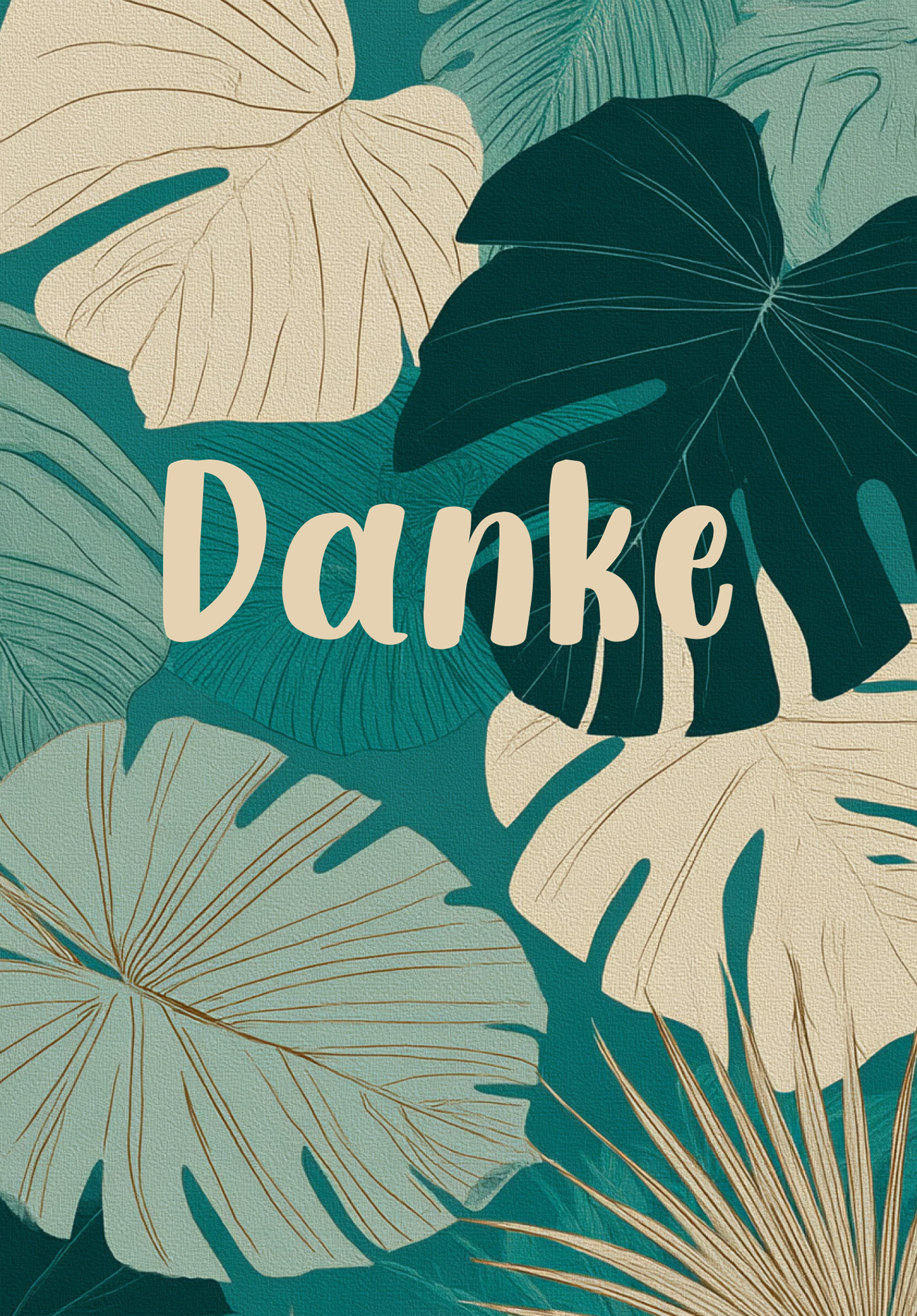 Wunschgutschein Danke - Monstera – Geschenkgutschein Ansicht 2