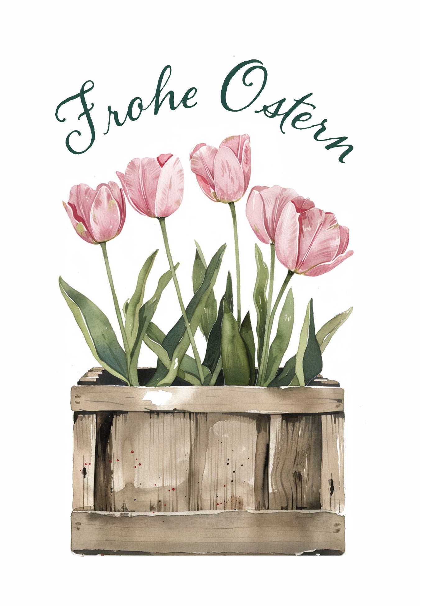 Wunschgutschein Frohe Ostern - Tulpen Box PDF – Geschenkgutschein Ansicht 2