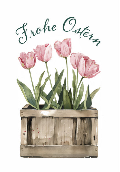 Wunschgutschein Frohe Ostern - Tulpen Box PDF – Geschenkgutschein Ansicht 2