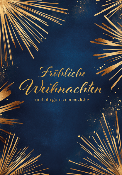 Wunschgutschein Fröhliche Weihnachten - Feuerwerk – Geschenkgutschein Ansicht 2