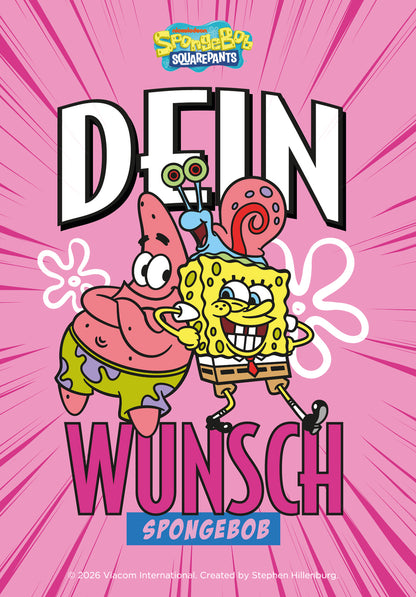 Wunschgutschein Spongebob - Dein Wunsch - Pink PDF – Geschenkgutschein Ansicht 2