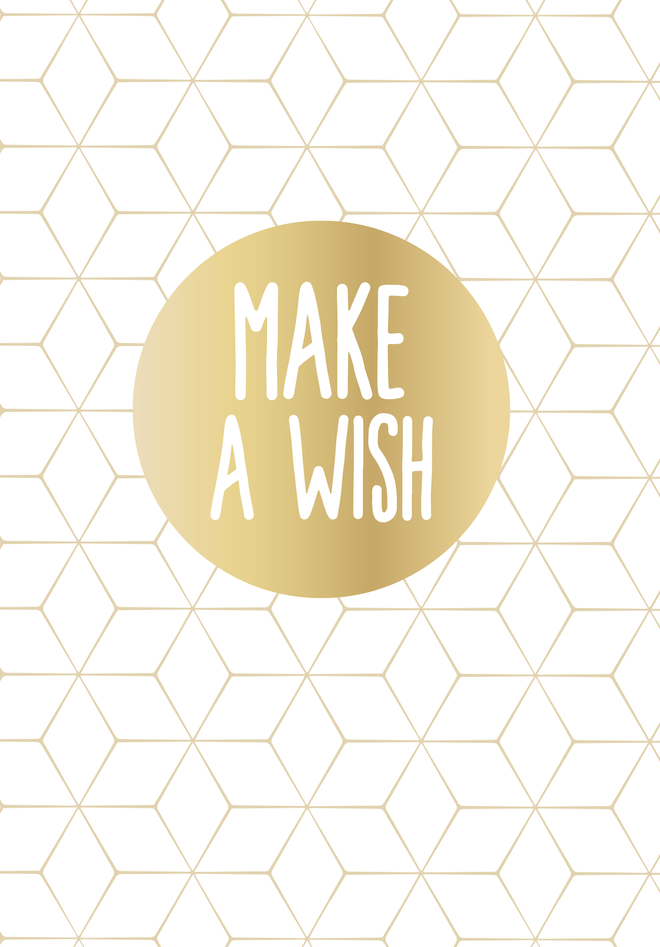 Wunschgutschein Make a wish - Gold PDF – Geschenkgutschein Ansicht 2