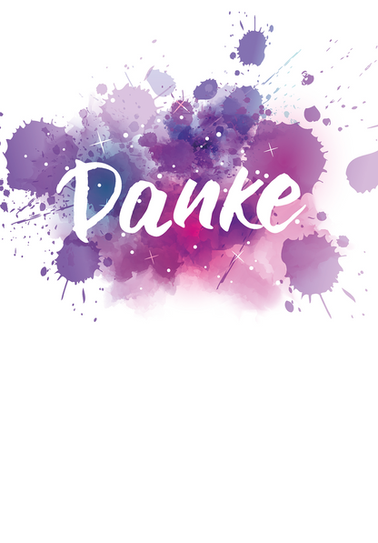 Wunschgutschein Danke - Lila – Geschenkgutschein Ansicht 2