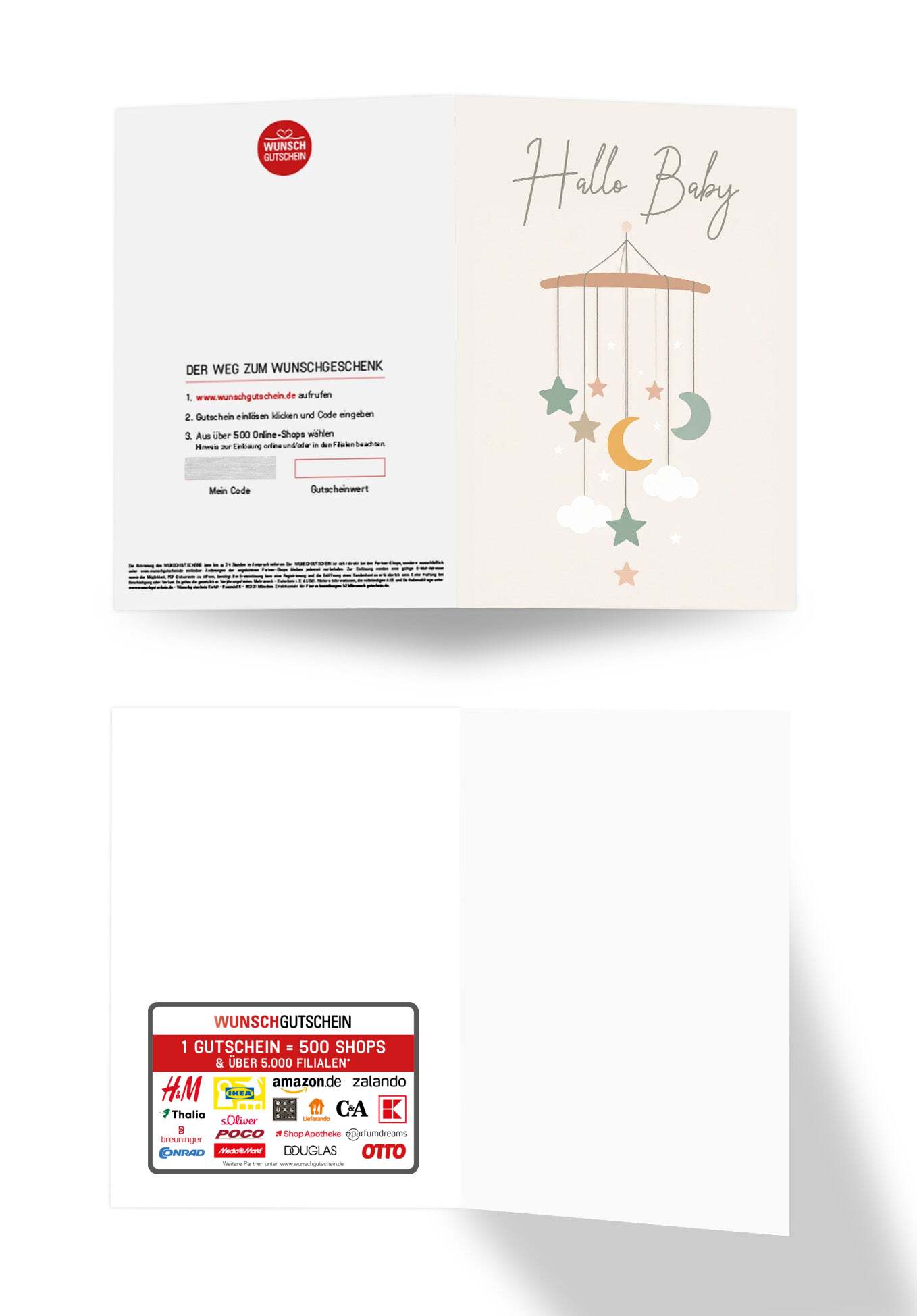 Wunschgutschein Hallo Baby - Mobilee Beige – Geschenkgutschein Ansicht 3