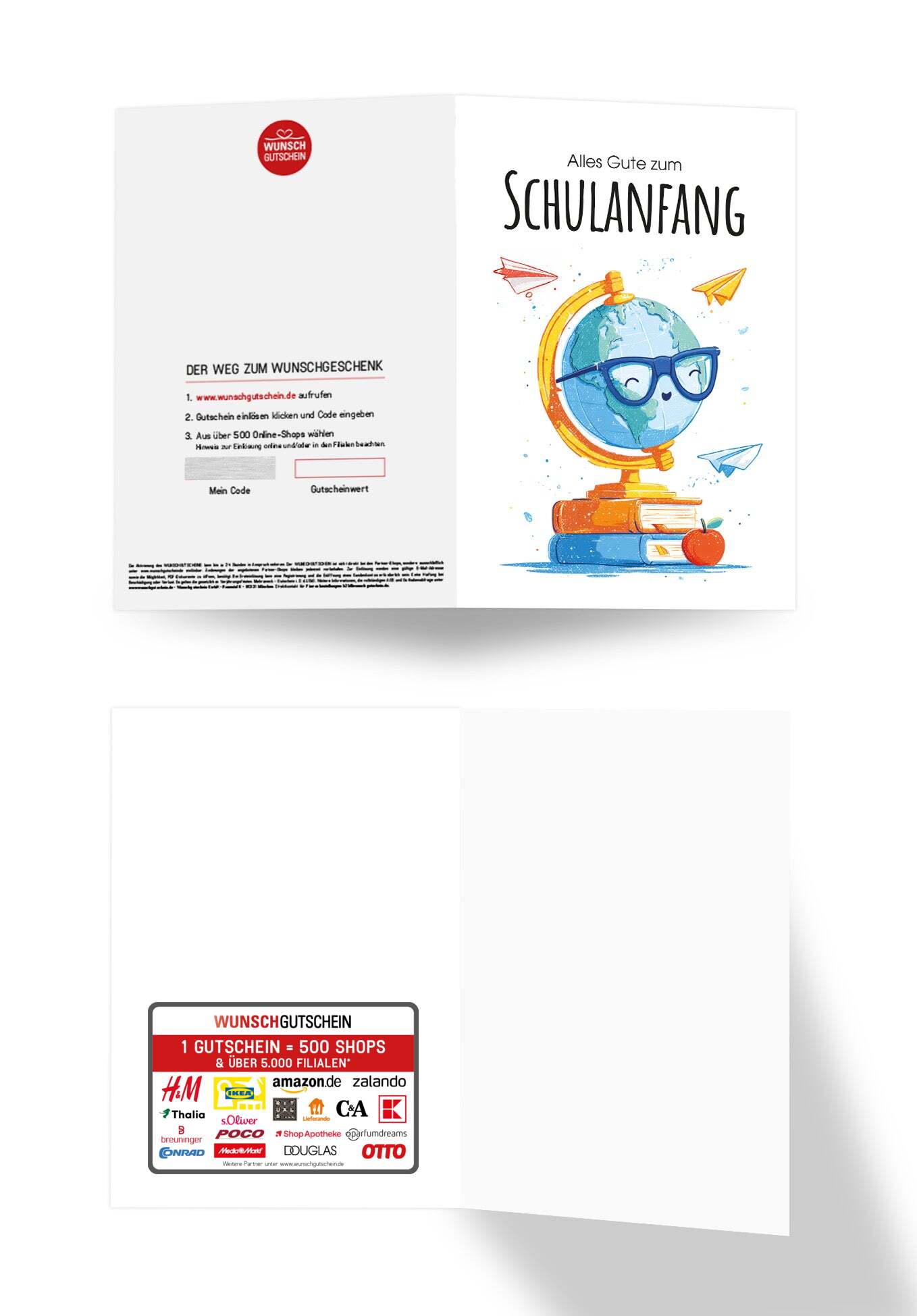 Wunschgutschein Alles Gute Schulanfang - Globus – Geschenkgutschein Ansicht 3