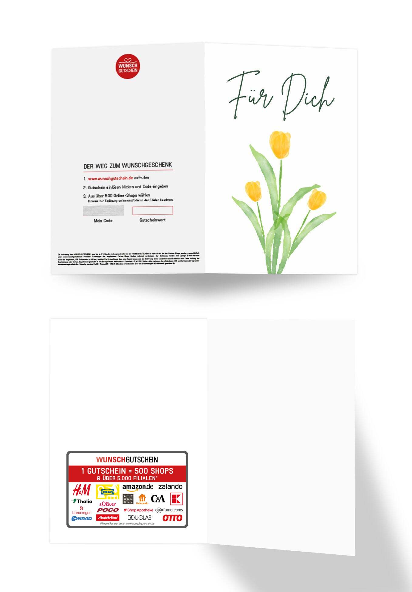 Wunschgutschein Für Dich - Tulpen – Geschenkgutschein Ansicht 3