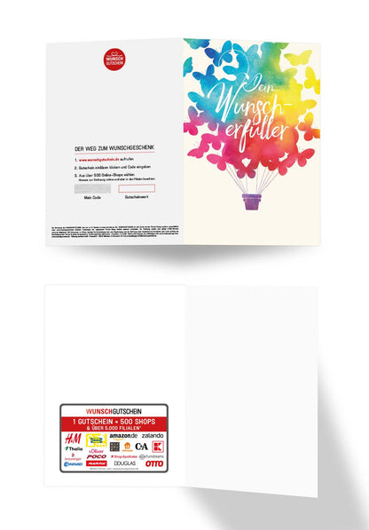 Wunschgutschein Dein Wunscherfüller - Schmetterling – Geschenkgutschein Ansicht 3