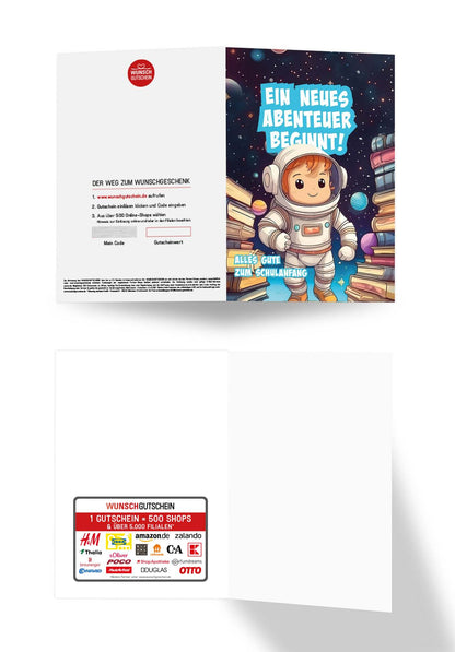 Wunschgutschein Neues Abenteuer - Astronaut – Geschenkgutschein Ansicht 3