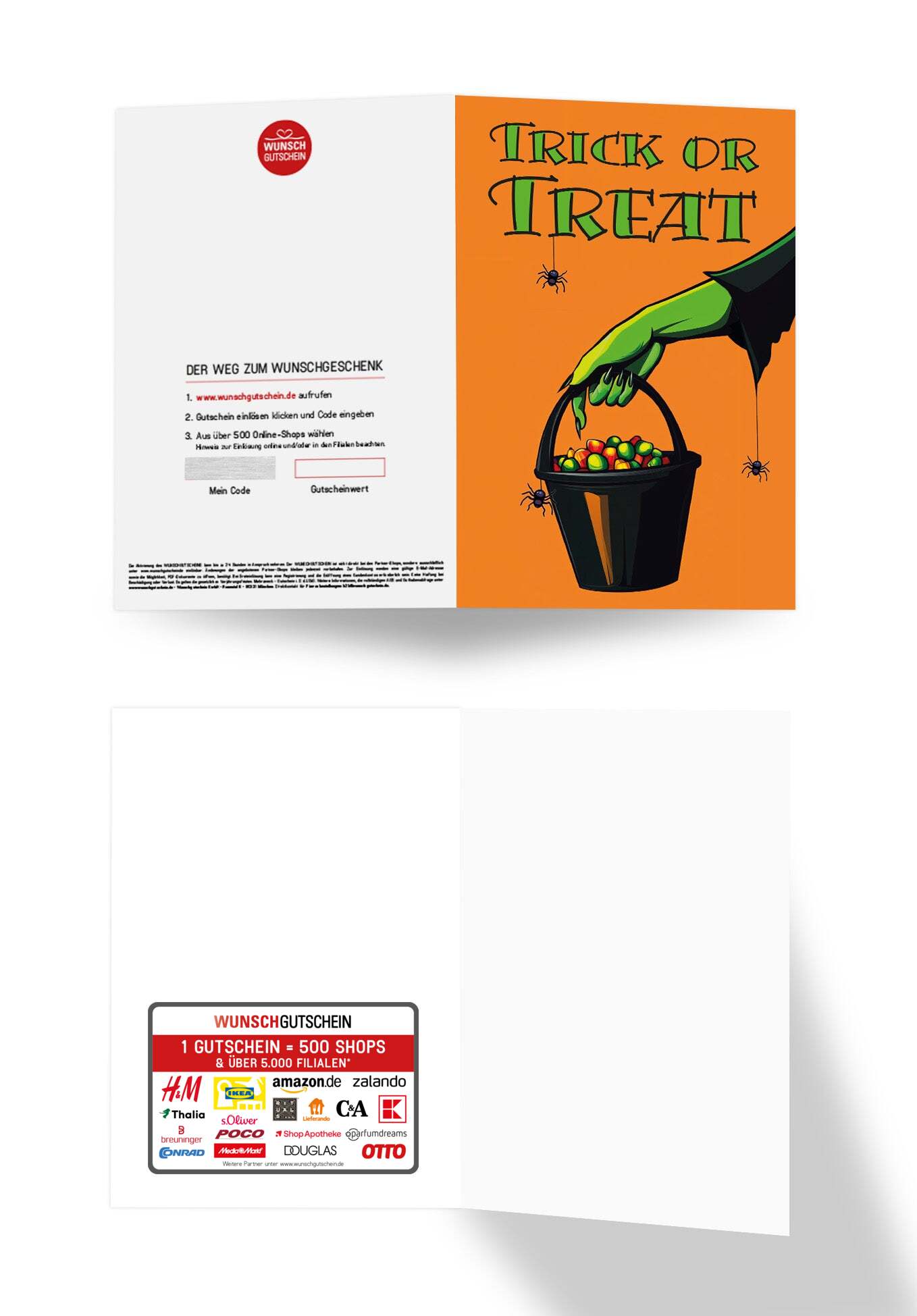 Wunschgutschein Trick or Treat - Süßigkeiten – Geschenkgutschein Ansicht 3