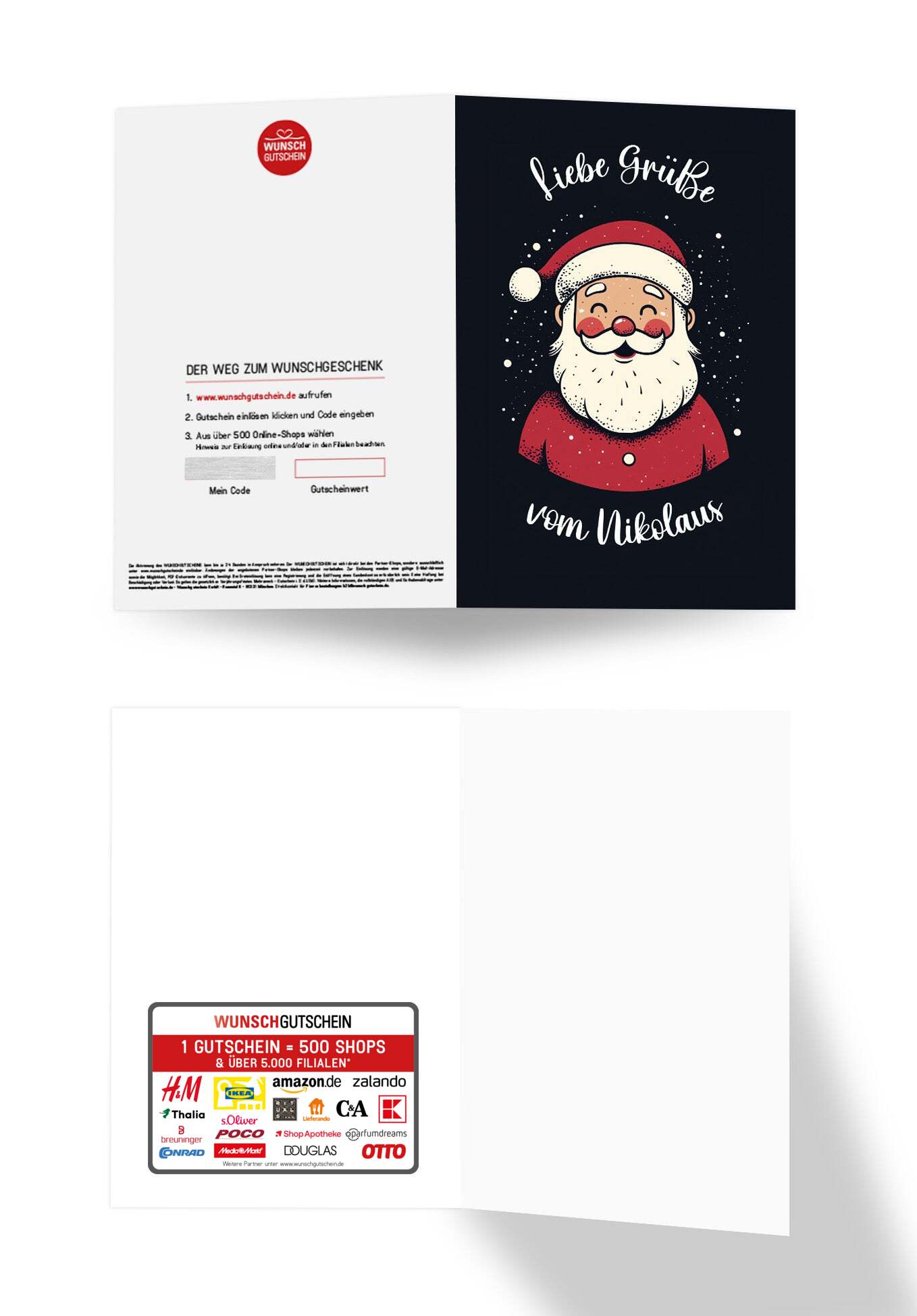 Wunschgutschein Liebe Grüße von Nikolaus - Nikolaus PDF – Geschenkgutschein Ansicht 3