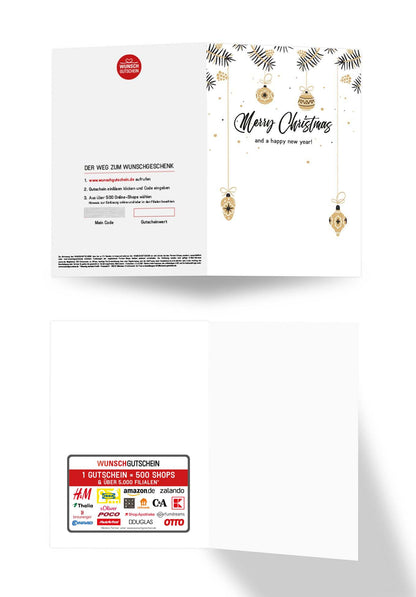 Wunschgutschein Merry Christmas - Christbaumkugel PDF – Geschenkgutschein Ansicht 3