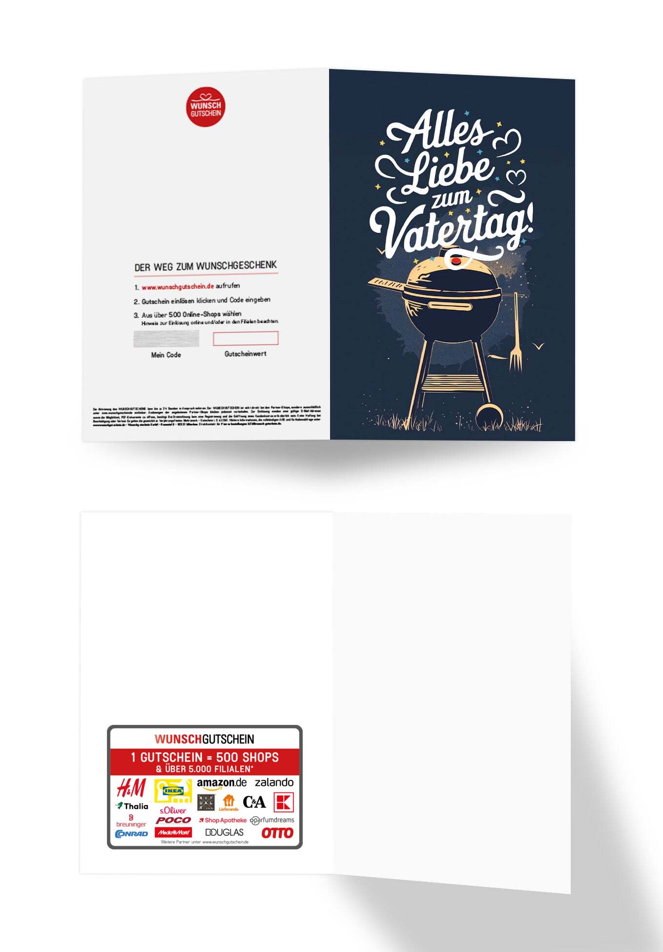 Wunschgutschein Alles Liebe Vatertag - Grill Blau PDF – Geschenkgutschein Ansicht 3