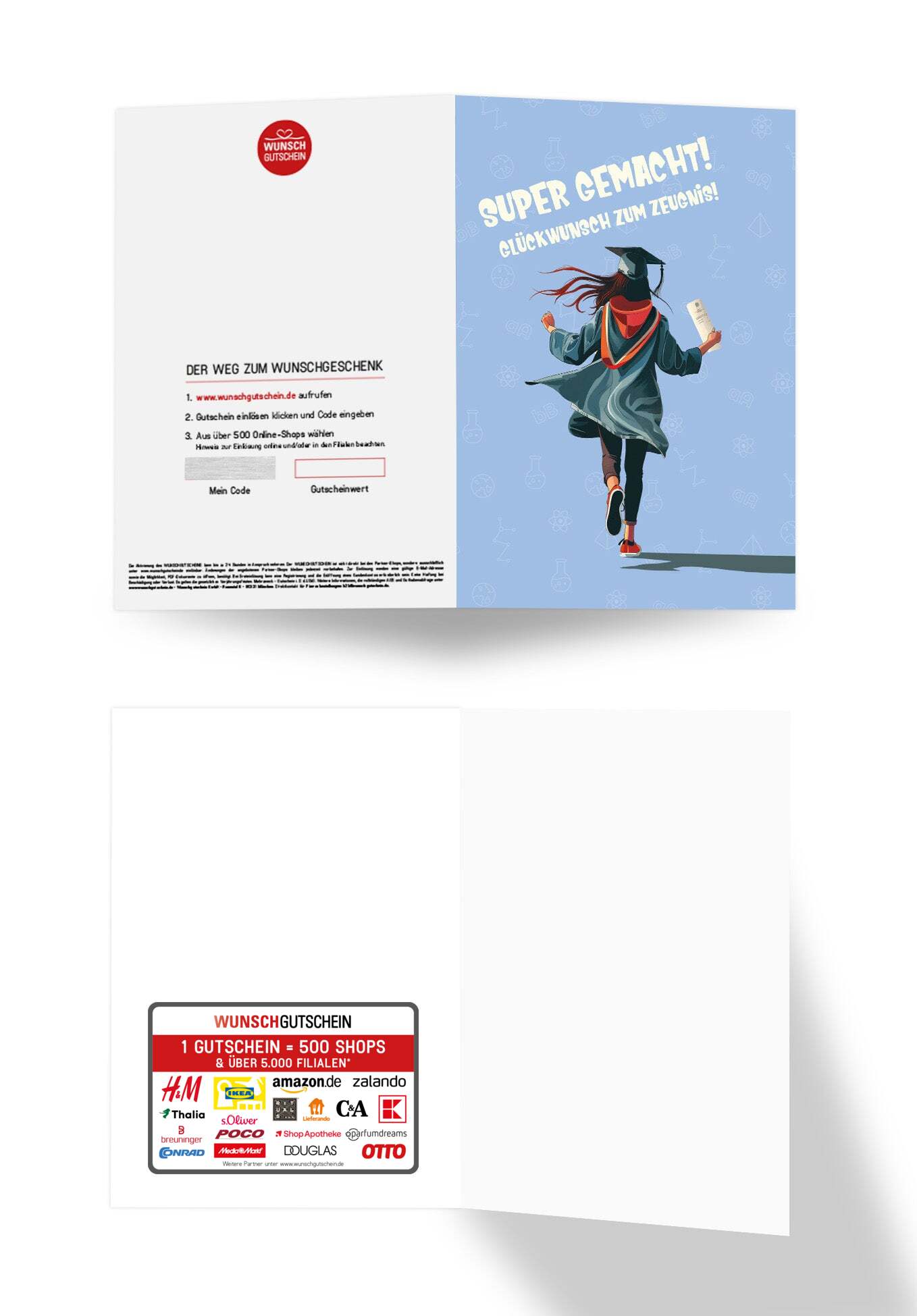 Wunschgutschein Super gemacht - Schülerin – Geschenkgutschein Ansicht 3