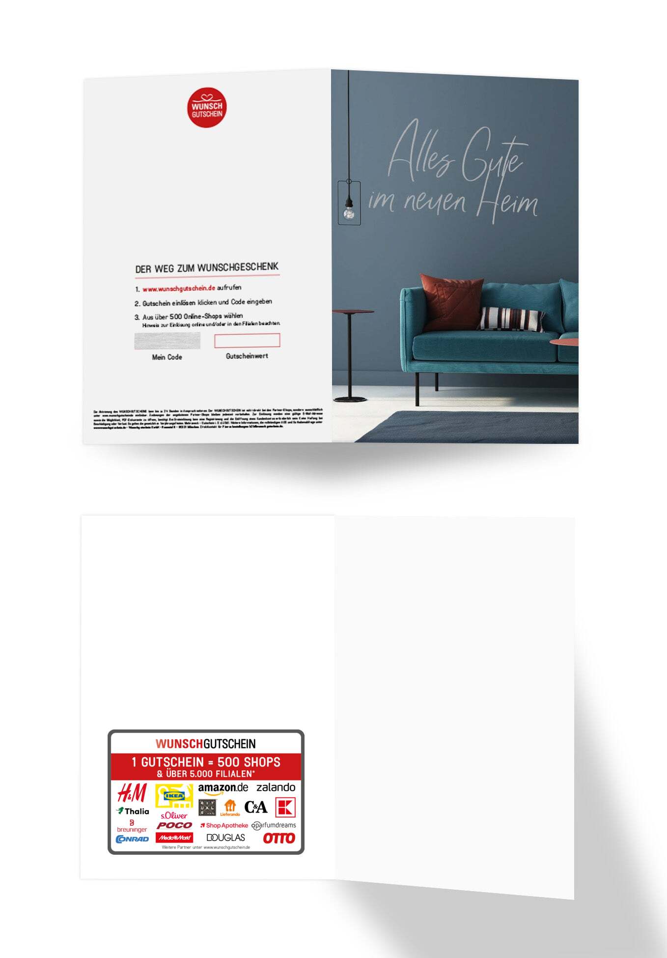 Wunschgutschein Alles Gute Heim - Wohnzimmer PDF – Geschenkgutschein Ansicht 3