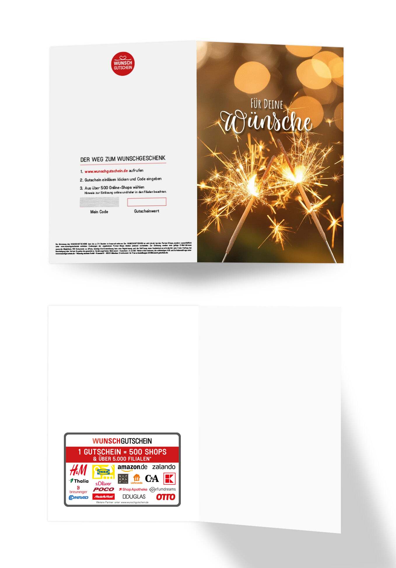 Wunschgutschein Für deine Wünsche – Wunderkerze – Geschenkgutschein Ansicht 3