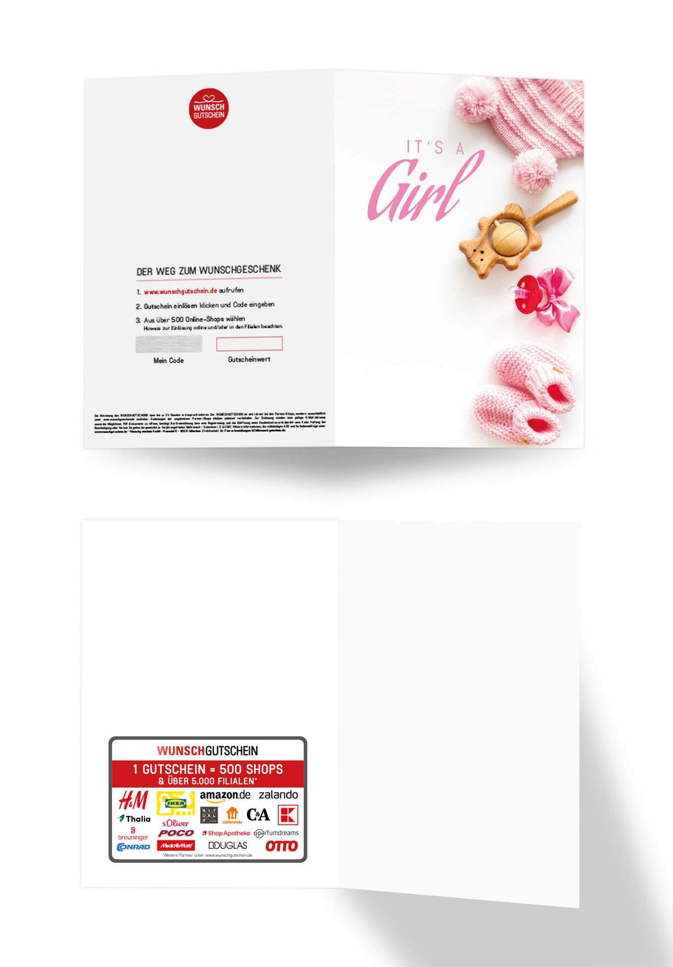 Wunschgutschein It's a Girl - Babyklamotten – Geschenkgutschein Ansicht 3