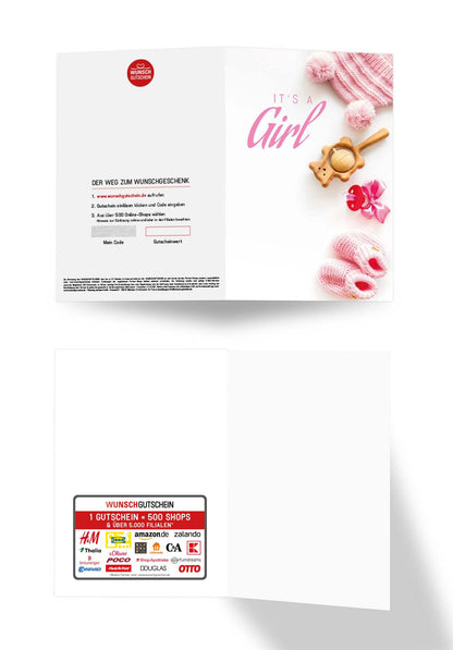 Wunschgutschein It's a Girl - Babyklamotten – Geschenkgutschein Ansicht 3