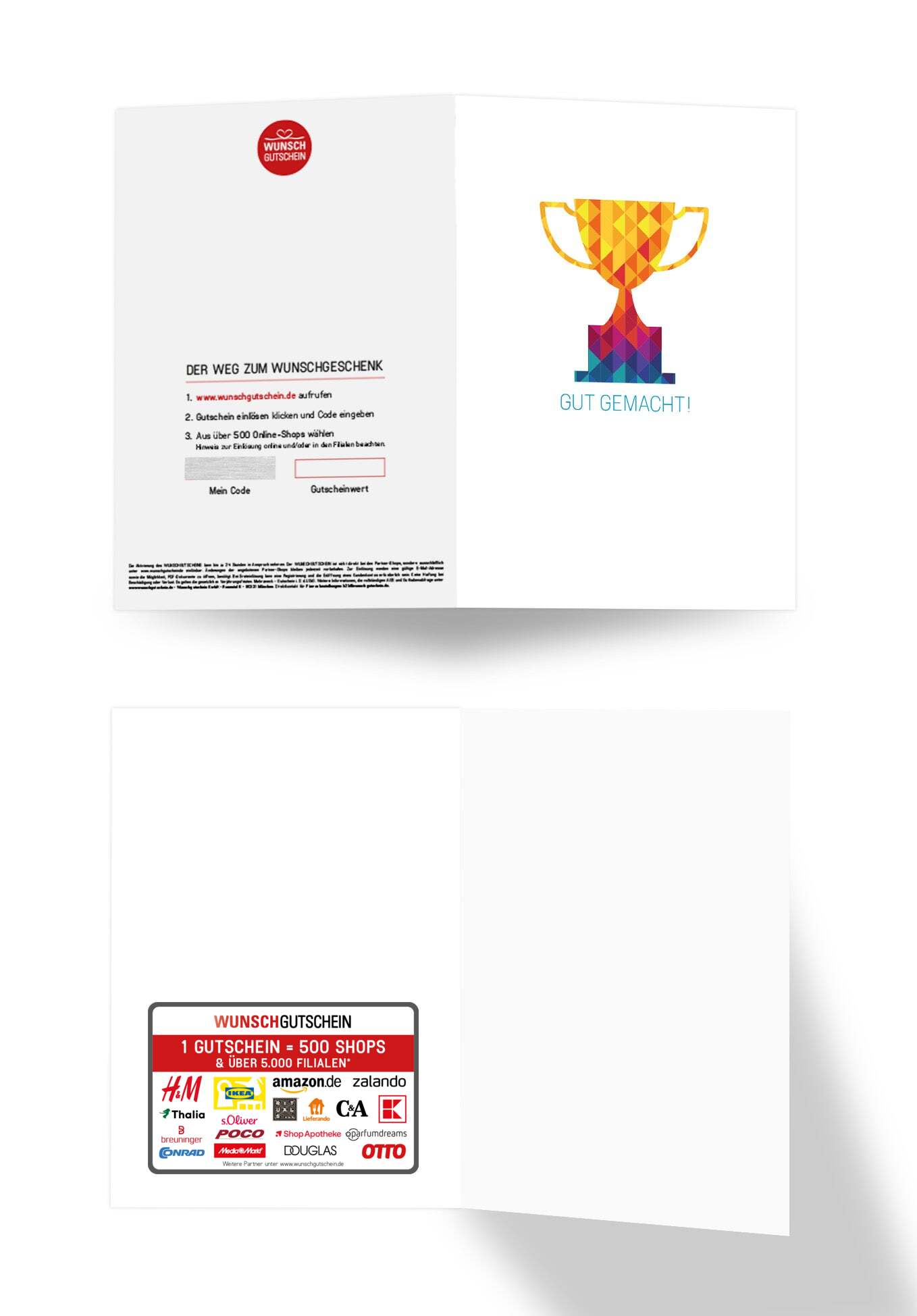 Wunschgutschein Gut gemacht - Pokal – Geschenkgutschein Ansicht 3