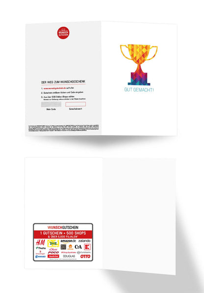 Wunschgutschein Gut gemacht - Pokal – Geschenkgutschein Ansicht 3